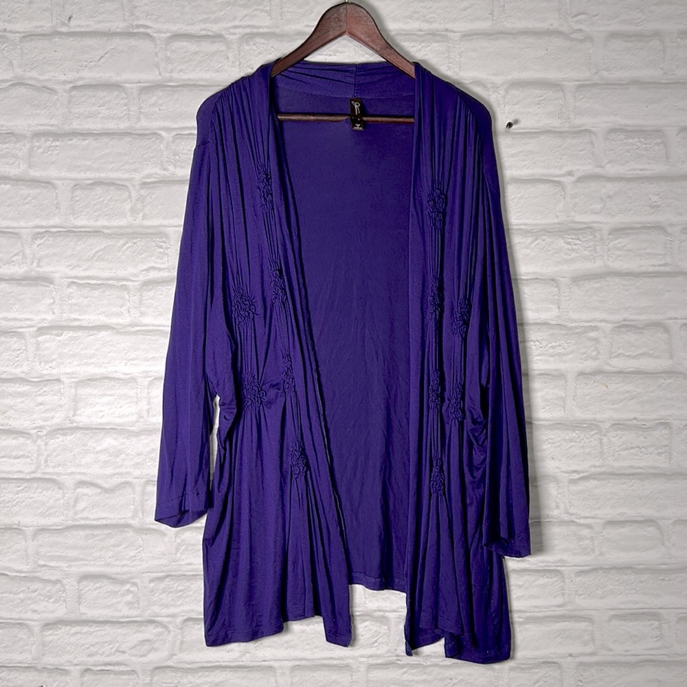 Jessica purple sweater. Lightweight and very soft.